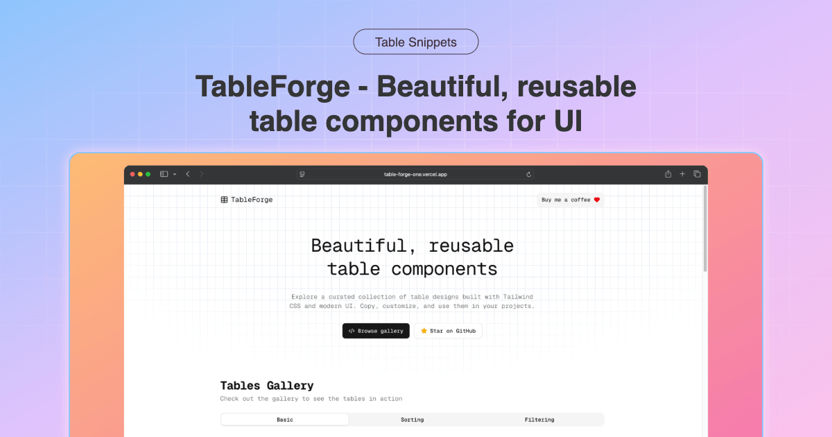 Table Forge